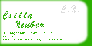 csilla neuber business card